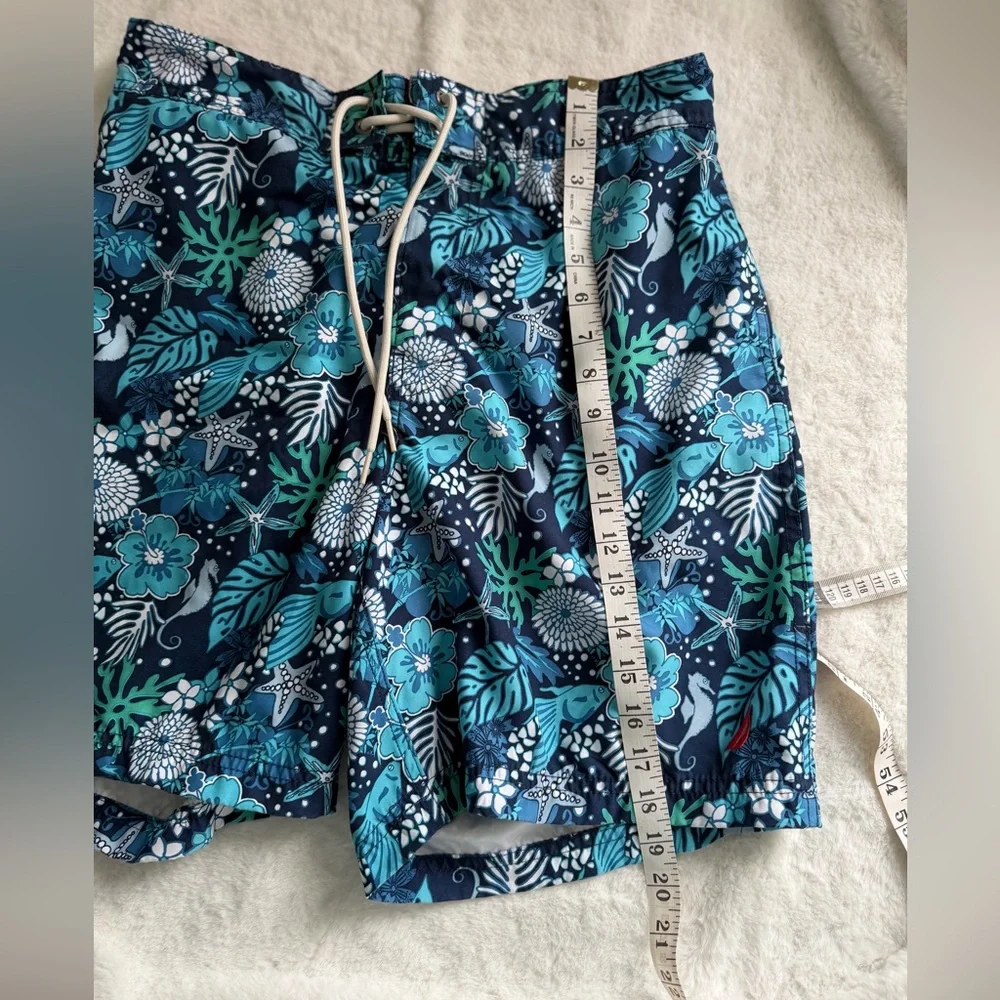 Nautica Tropical Blue Floral Board Shorts